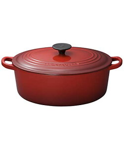 ル・クルーゼ ココット・オーバル 27cm 2502-27 [チェリーレッド] (鍋 