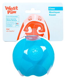 West Paw ゾゴフレックス ジャイヴ 犬 おもちゃ 犬 ボール 犬用品 ペット用品 水に浮く 犬 おもちゃ 噛む 丈夫 ストレス解消 運動不足 訓練用 いぬおもちゃ ブルー S サイズ