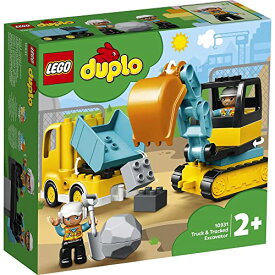 レゴ (LEGO) おもちゃ デュプロ トラックとショベルカー 男の子 女の子 子供 赤ちゃん 幼児 玩具 知育玩具 誕生日 プレゼント ギフト レゴブロック 10931 2歳 ~