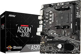 MSI マザーボードA520M-A PRO Ryzen 5000シリーズ (AM4)対応 Micro ATX [AMD A520搭載] MB5136