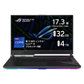 ASUS ゲーミングノートPC ROG Strix SCAR 17 SE G733CX 17.3インチ GeForce RTX 3080 Ti Core i9-12950HX メモリ32GB SSD2TBx2(RAID0) リフレッシュレート360Hz RGBキーボードバックライト Windows11 動画編集 オフブラックステルス G733CX-I9XR3080TI