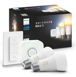 Philips Hue X}[gd E26 75W zCgOf[V X^[^[Zbg - tBbvXq[ LEDCg X}[gCg ANTΉ Ɩ 1100lm dF F  F X}[gz[ 