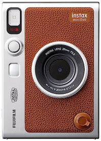富士フイルム(FUJIFILM) チェキ Evo ハイブリッドインスタントカメラ(インスタントカメラ/スマホプリンター/デジタルカメラ) instax mini Evo ブラウン INS MINI EVO BROWN C