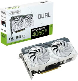 ASUS デュアル GeForce RTX 4060 Ti ホワイト OC エディション 8GB GDDR6 / DUAL-RTX4060TI-O8G-WHITE 国内正規代理店品