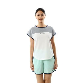 [チャンピオン] Tシャツ 半袖 速乾 UVカット 遮熱 スクリプトロゴ ショートスリーブシャツ ウィメンズスポーツ CW-ZS310 ホワイト