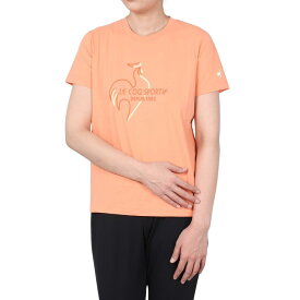[ルコックスポルティフ] Tシャツ ヘランカサンスクリーン 半袖Tシャツ 吸汗速乾 ストレッチ UV CUT(UPF50+) SUNSCREEN 遮熱 クーリング サンスクリーン レディース QMWXJA01 OR