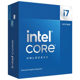 intel 第14世代 CPU Core i7-14700KF (アンロック版・GPU機能なし) 20コア/28スレッド 最大周波数 5.6GHz LGA1700 日本国内正規品 BX8071514700KF