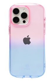 iFace Look in Clear Lolly iPhone 15 Pro Max ケース (ピーチ/サファイア)アイフェイス アイフォン15promax 用 iphone15プロマックス 用 カバー 韓国 耐衝撃 透明 ストラップホール