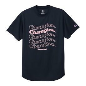 [チャンピオン] Tシャツ 半袖 丸首 抗菌防臭 速乾 グラフィックロゴプリント ショートスリーブTシャツ バスケットボール CW-ZB357 レディース ネイビー