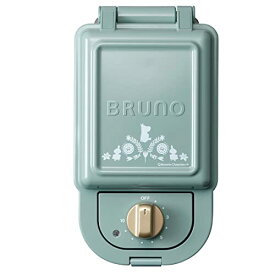 ブルーノ BRUNO ホットサンドメーカー 耳まで焼ける 電気 ムーミン シングル ブルーグリーン BOE050-BGR