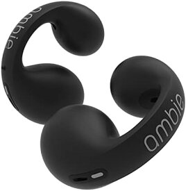 ambie AM-TW01 sound earcuffs （アンビー サウンド イヤカフ） Latte 耳をふさがないながら聴き/完全ワイヤレス/最大6時間連続再生＋ケース充電2回/CVC8.0対応マイク/QCC4030搭載/SBC, AAC, aptX, aptX Adaptive対応/ (BLACK)