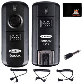 GODOX FC-16N 送信機+受信機セット 16チャンネル フラッシュリガーシャッター スタジオストロボトリガーシャッター カメラシャッター NikonカメラD800E D800 D700 D300S D300 D200 D4 D3S D3X D3 D2Xsなど対応 （ニコン用） [並行輸入品]