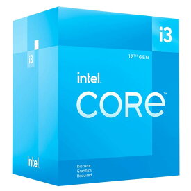 インテル INTEL CPU Core i3-12100F / 4/8 / 3.3GHz / 6xxChipset / BX8071512100F 国内正規流通品