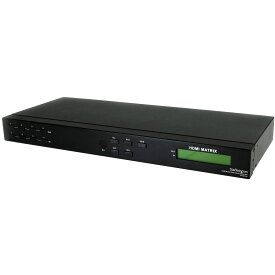 StarTech.com 4入力4出力HDMIマトリックススイッチャ―切替分配器 オーディオ/RS232対応 4x4 HDMIビデオセレクタースプリッター VS440HDMI