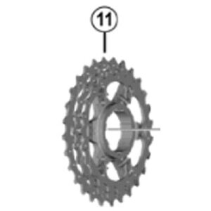 �V�}�m(SHIMANO) ���y�A�p�[�c �M�A���j�b�g(24-27-30T)11-30T�p CS-R7000 Y1WW98030