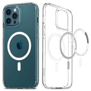 Spigen iPhone12Pro P[X iPhone12 P[X MagSafe NA ϏՌ ČRMILKi擾 }Olbg 2d\ ϏՌ 菝h~ ϖh~ }OZ[t pP[X CE