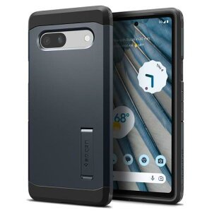 Spigen Google Pixel 7a �P�[�X �ϏՌ� �X�^���h�t�� �ČRMIL�K�i�擾 �ϏՌ� �O�w�\�� �X�}�z�X�^���h �J�����ی� ���h�~ �Ռ� �z�� ���C�����X�[�d �^�t�A�[�}�[ ACS05820 (�u���b�N)