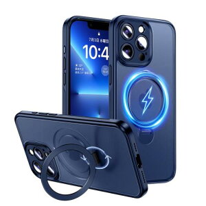 Magic John ��phone14pro max �P�[�X ������ ���� �X�^���h�t�� �B�����[ MagSafe�Ή� ���C�����X�[�d iphone14promax �P�[�X ����~�� �ϏՌ� �J�����ی� TPU���t���[�� �Y���ɂ��� �z�R���t���ɂ��� �g��