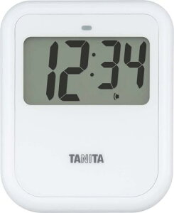 タニタ 非接触タイマー 大画面 100秒 衛生的 手洗い ホワイト TD421WH
