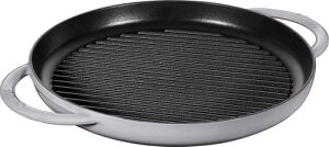 staub �X�g�E�u �u �s���A�O���� ���E���h �O���[ 30cm �v �O�����p�� ���� ���� �z�[���[ IH�Ή� ���{���K�̔��i Grill Frying Pan 40511-782