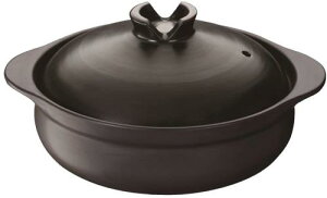 イシガキ IHとガス火で使える 吹きこぼれにくい土鍋 10号 5〜6人用 4294