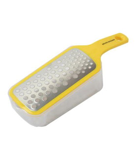 デリッシュキッチン パール金属 おろし器 大根おろし 器 容器付き 軽い力で 楽々 イエロー CC-1781