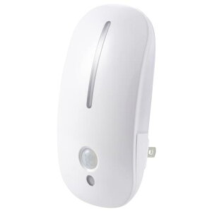 オーム電機 LEDナイトライト フットライト 足元灯 明暗人感センサーライト 昼光色 コンセント式 NIT-AE3DA 07-8840 OHM