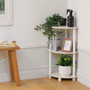 �R�P(YAMAZEN) ���b�N 3�i �R�[�i�[ �I �g���J���^�� �y�� �X���� �I�[�v�����b�N �V�F���t ���[�I ��l��炵 ��27���s27����63.5cm �g���i �z���C�g�E�H�b�V��3/�z���C�g LSR-3C(WW3/WH)