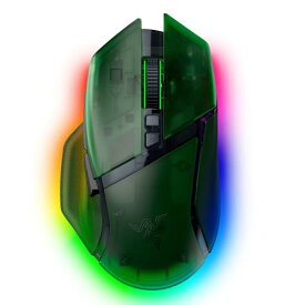 Razer レイザー Basilisk V3 Pro 35K Phantom Green Edition ワイヤレス ゲーミングマウス HyperSpeed Wireless Bluetooth 有線 Focus Pro 35K オプティカルセンサー