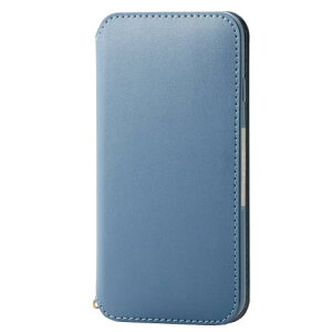エレコム(ELECOM) iPhone SE (第2世代/第3世代) / 8 / 7 用 ケース 手帳型 レザー 耐衝撃 NEUTZ ブルー PM-A22SPLFY2BU