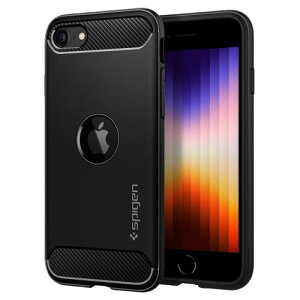Spigen n18N̋ZpiPhone SE3 SE2 P[X ϏՌ ČRMILKi擾 Ռz TPU \tgP[X wh~ h~ Jی CX[d   MbhA[}[ ACS00944 (}bgubN)