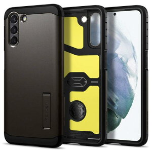 Spigen Galaxy S21 �P�[�X [ SC-51B | SCG09 ] �ϏՌ� �X�^���h�@�\ �ČRMIL�K�i�擾 �O�w�\�� �J�����ی� ���h�~ �Ռ� �z�� Qi�[�d ���C�����X�[�d �^�t�A�[�}�[ ACS02426 (�K�����^��)