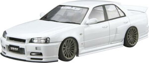 ގ(AOSHIMA) 1/24 U`[hJ[V[Y No.04 jbT URAS ER34 XJCC TYPE-R 2001 vf