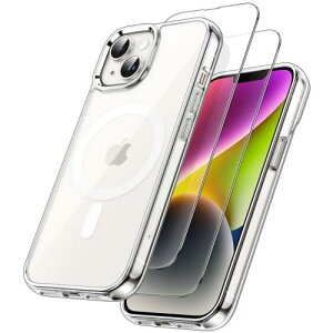 JETech 3 in 1 iPhone 14 6.1 C`p }Olbg P[X 2KXtBt MagSafeΉ ϏՌop[ X}zJo[ (NA)