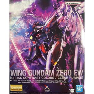 BANDAI SPRITS MG 1/100 XXXG-00W0 ECOK_[EW [CROSS CONTRAST COLORS/CLEAR PURPLE] WING GUNDAM ZERO EW [CROSS CONTRAST COLORS/CLEAR PURPLE]
