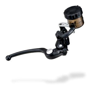 デイトナ(Daytona) NISSIN(ニッシン) バイク用 ラジアル ブレーキマスターシリンダー 縦型 φ19 (横型 5/8インチ相当) ブラックボディ/ブラックレバー スモークタンク 95654