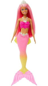 Barbie �o�[�r�[�h���[���g�s�A �}�[���C�h�h�[�� (�s���N�w�A�[) with Pink Yellow Ombre Mermaid Tail and Tiara