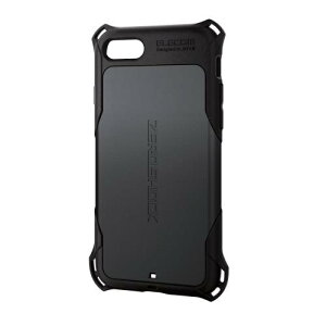 �G���R�� iPhone SE (��2����/��3����) / 8 / 7 �p �P�[�X �ϏՌ� �p�G�A�N�b�V���� ZEROSHOCK �u���b�N PM-A22SZEROBK