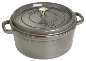 staub �X�g�E�u �u �R�R�b�g ���E���h �O���[ 28cm �v �傫�� ���� ���� �z�[���[ �� �������� IH�Ή� ���{���K�̔��i La Cocotte Round 40509-314