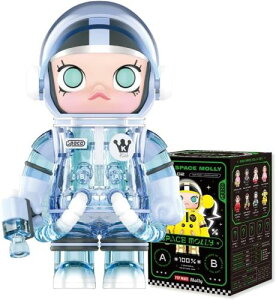 POP MART MEGA SPACE MOLLY 100% �V���[�Y3�s�[�X �|�b�v�}�[�g �K�`���K�`�� �u���C���h �{�b�N�X �t�B�M���A �v�����f�� �v���~�A�� �������� �\�t�r �I���W�i�� �L�����N�^�[ �a���� �v���[���g