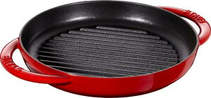 staub �X�g�E�u �u �s���A�O���� ���E���h �`�F���[ 22cm �v �O�����p�� ���� ���� �z�[���[ IH�Ή� ���{���K�̔��i Grill Frying Pan 40511-524