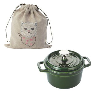 staub �X�g�E�u �u �s�R �R�R�b�g ���E���h �o�W�� 14cm �R�[�����^�X�N �В��� �M�t�g�Z�b�g �v �O���[�� ���� ���� �z�[���[ �� IH�Ή� Coral Tusk �h�J �V���A���i���o�[�t�����{���K�̔��i 40509-7