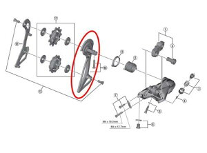 �V�}�m(SHIMANO) �V�}�m(SHIMANO) RD-R9100 �~�M�v���[�g/�{���g Y5ZR98070 Y5ZR98070