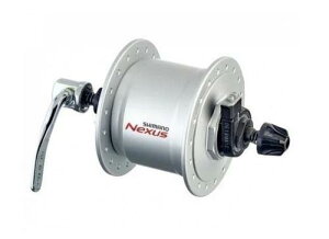 �V�}�m(SHIMANO) DH-C3000 �V���o�[ 32H QR E2 6V-2.4W OLD:100mm 48613