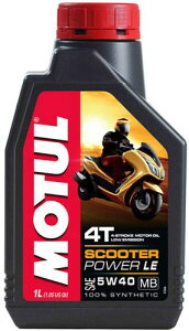 MOTUL(`[) SCOOTER POWER LE(XN[^[ p[ GC[) 5W40 oCNp100%wIC 1L[Ki]