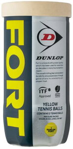 DUNLOP(�_�����b�v)�d���e�j�X�{�[��FORT(�t�H�[�g) �v���b�V���[���C�Y�h �e�j�X�{�[��2����30�{�g��(60��) DFFYL2CS60 �C�G���[
