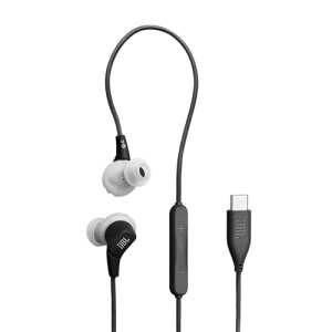 JBL Endurance Run 3 USB-C �n�C���]�Ή�USB-C�C���C���[�X�|�[�c�C���z�� IP65 �h���h�o�Ή� �O��ɂ��� �L�� (�u���b�N)