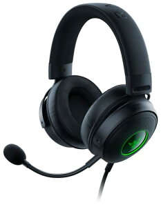 Razer Kraken V3 HyperSense �Q�[�~���O�w�b�h�Z�b�g �G�o�e�N�m���W�[���� USB THX 7.1 �T���E���h�T�E���h TriForce �`�^�� 50mm �h���C�o�[ �P��w�����}�C�N �n�C�u���b�h�f�ނƃ��U�[���b�g��������