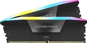 CORSAIR VENGEANCE RGB DDR5 32GB�i16GB2�j�ő� 6400MHz�Ή� Intel RAM