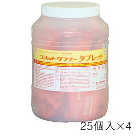 [ダンボール梱包破損] コメットカトウ コメットタフナータブレット 25個入り×4ケース スチコン専用 洗剤 メーカー品番20070586